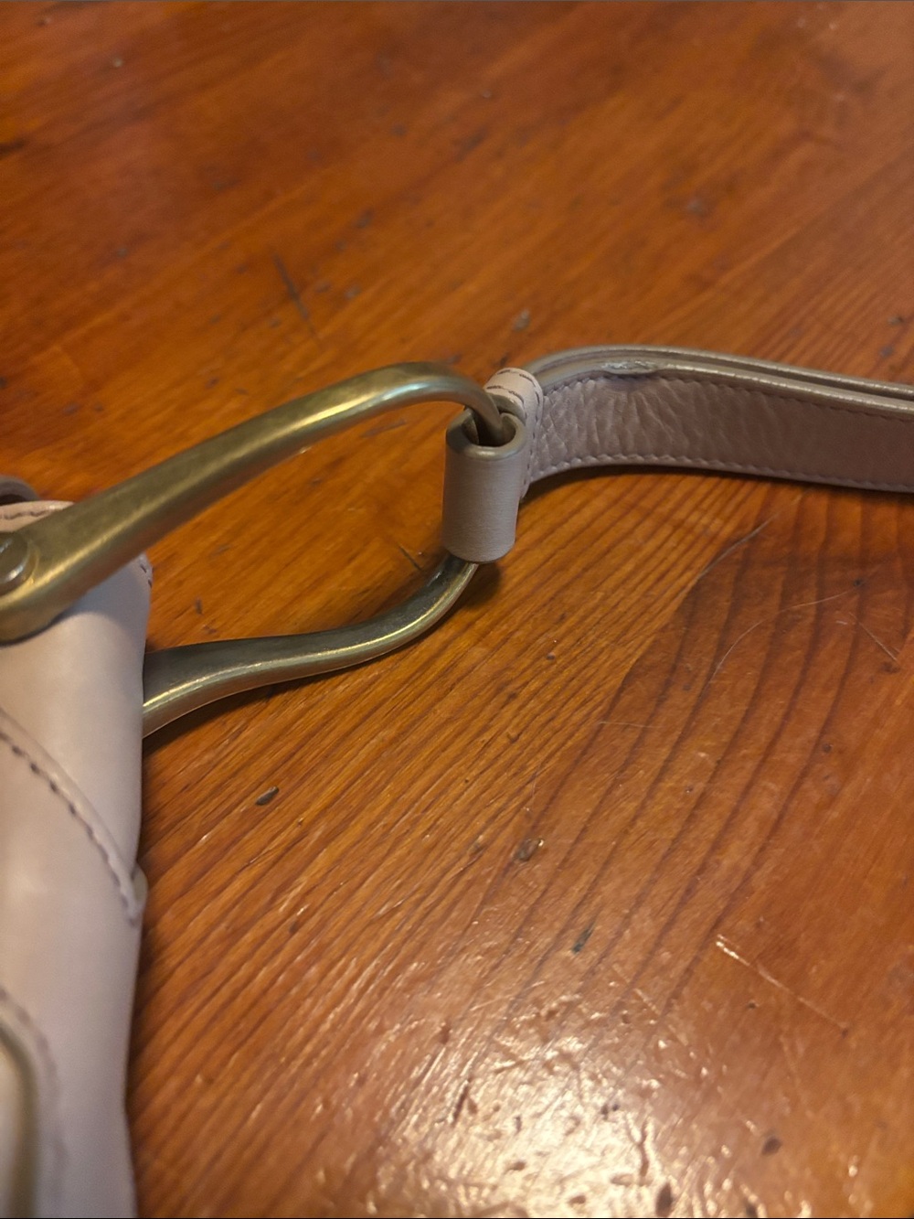 Yves Saint Laurent Beige Leather Wristlet Clutch - Picture 3 of 6